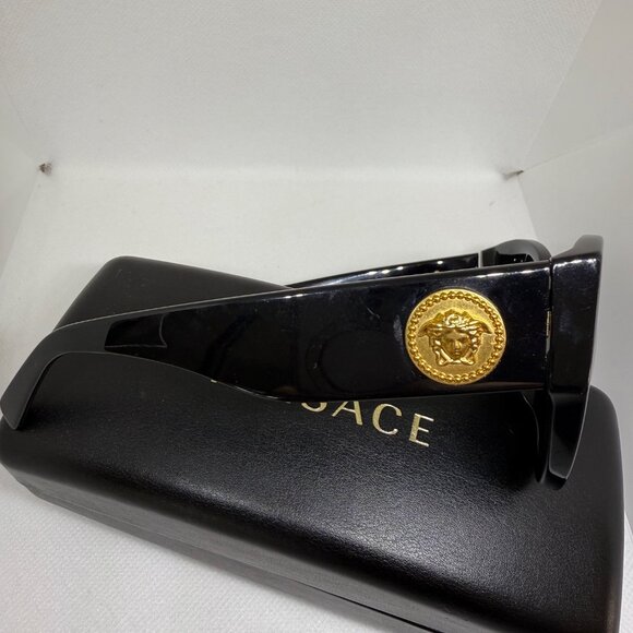 Versace Women’s Designer Sunglasses – Black & Gold Medusa - Picture 15 of 16